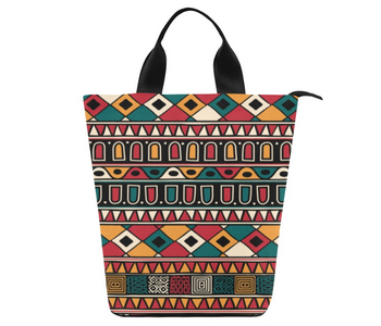 Bag-African Print Lunch Bag, Lunch, Breakfast, Everyday Bag, Shoe Bag, Lunch Container for Work/Office/Picnic/Travel