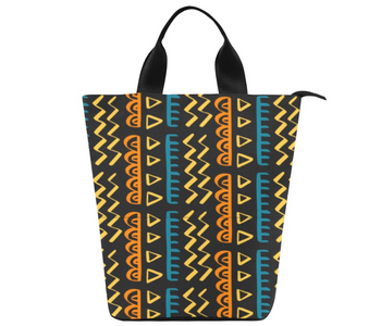 Bag-African Print Lunch Bag, Everyday Bag, Shoe Bag, Lunch Container for Work/Office/Picnic/Travel