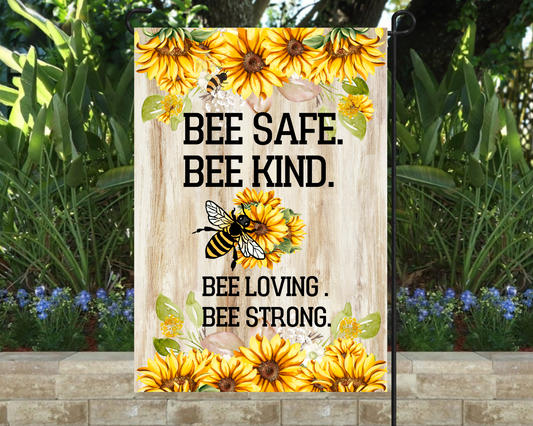 Flag-Bee Kind Garden Flag 12"x18"