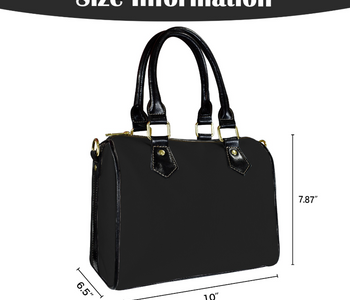 Bag-Black Boston Bag, Everyday Bag, Shoe Bag, Lunch Container for Work/Office/Picnic/Travel