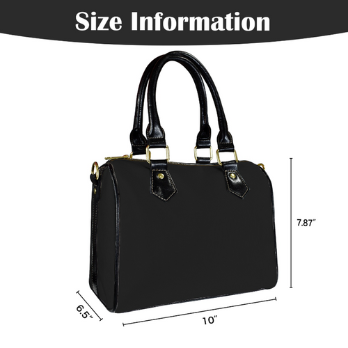 Bag-Black Boston Bag, Everyday Bag, Shoe Bag, Lunch Container for Work/Office/Picnic/Travel