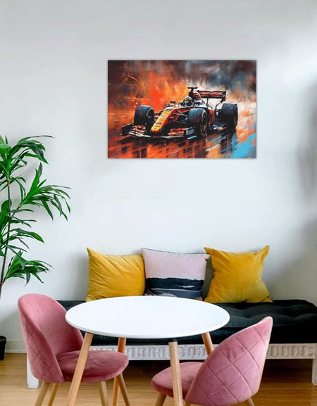 Framed Canvas-Car Canvas Print, Sports Car Canvas, Living Room, Bedroom, Wall Decor, Artwork