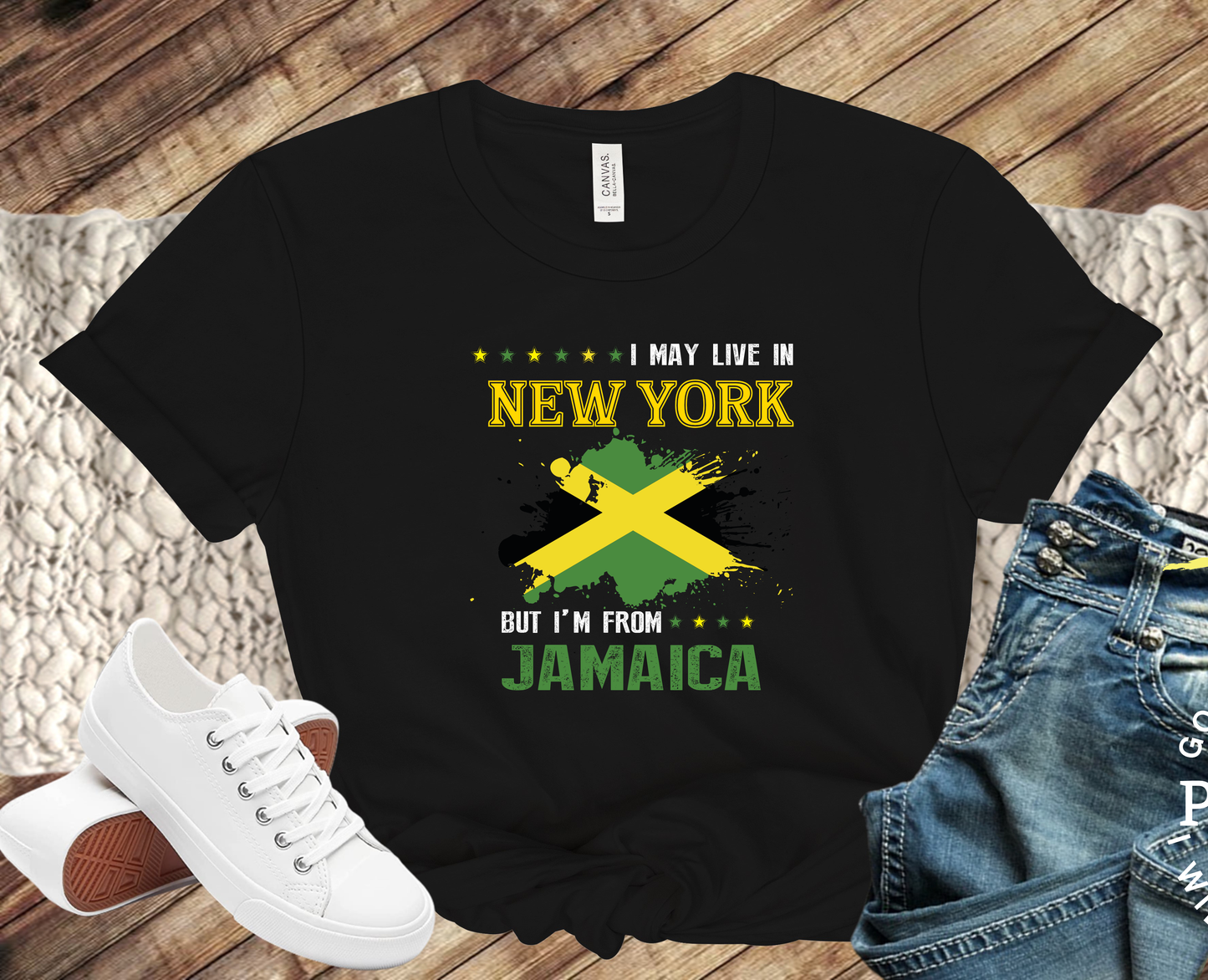 Tshirt-I May Live In New York