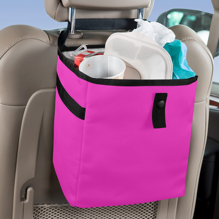 Pink Car Trash Bag Stylish and multipurpose, Car Trash Bag, Car Trash Bin, Kids Toy Storage Bag, Keep Car Clean, Car Garbage can,