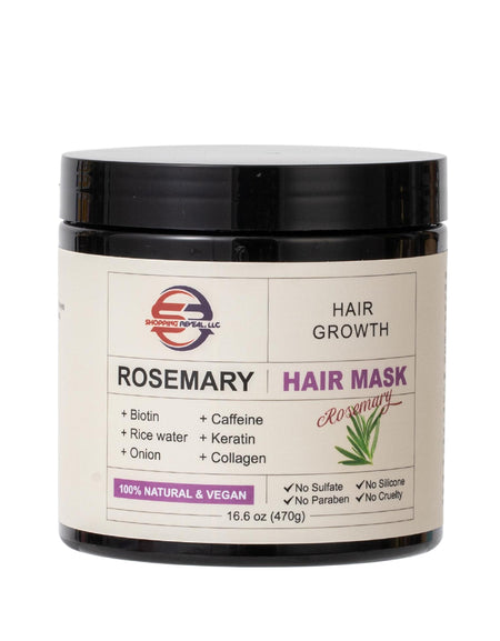 Shopping Reveal Rosemary Hair Growth Mask, Strengthen Thinning Hair Mask Infused with Biotin, Collagen, Caffeine and Keratin Helps Strengthen your Hair