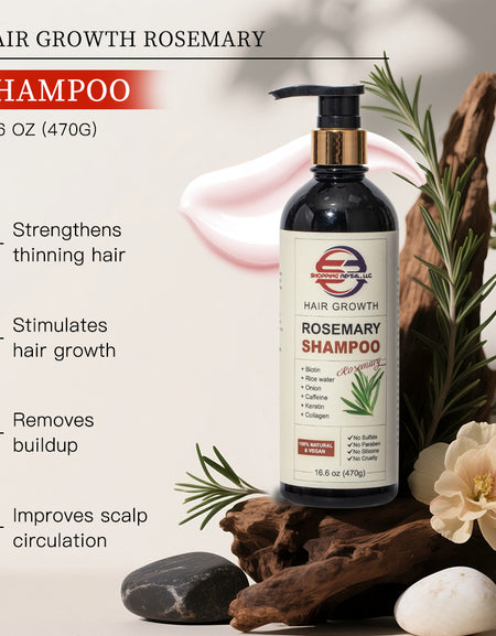 Shopping Reveal Rosemary Hair Growth Shampoo, Strengthen Thinning Hair Shampoo Infused with Biotin, Collagen, Caffeine and Keratin Helps Strengthen your Hair