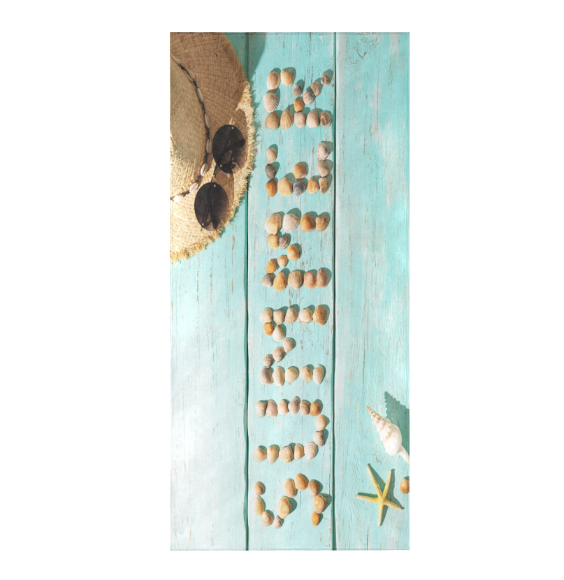 Summer Beach Towel 31 x 71 Ideal for beachwear, pool and cruise wear. This beach towel can bring more comfort and convenience with faux suede Accessories