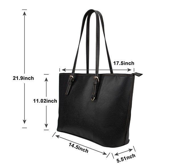Black Tote Bag- Leather Tote Bag/Large