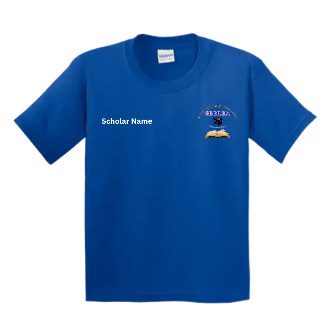Georgia Academy Hebrew Scholar and Adult T-Shirts Blue
