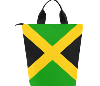 Jamaica Flag Print Lunch Bag, Lunch, Breakfast, Everyday Bag, Shoe Bag, Lunch Container for Work/Office/Picnic/Travel