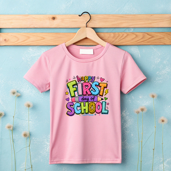 Happy First Day of School shirt, Back To School Shirt, Kindergarten Shirt, Toddler First Day of School Tee, Back To School Gift