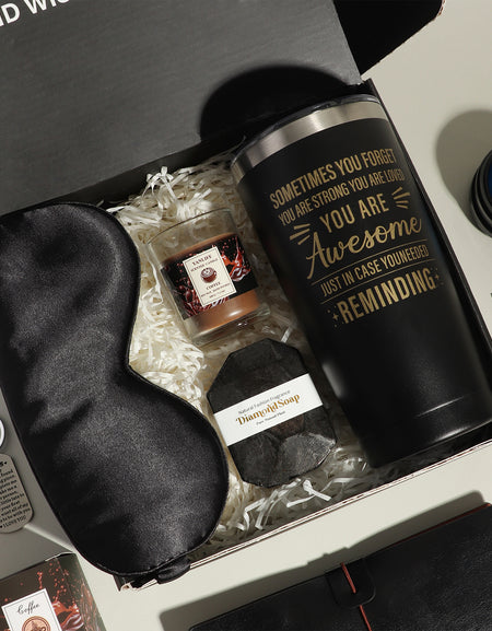 SR-12 -PCS Care Gift Box for Men, Home Care, Birthday Gift Sets for Men Unique Gift Items, Dad, Brother w/Tumbler