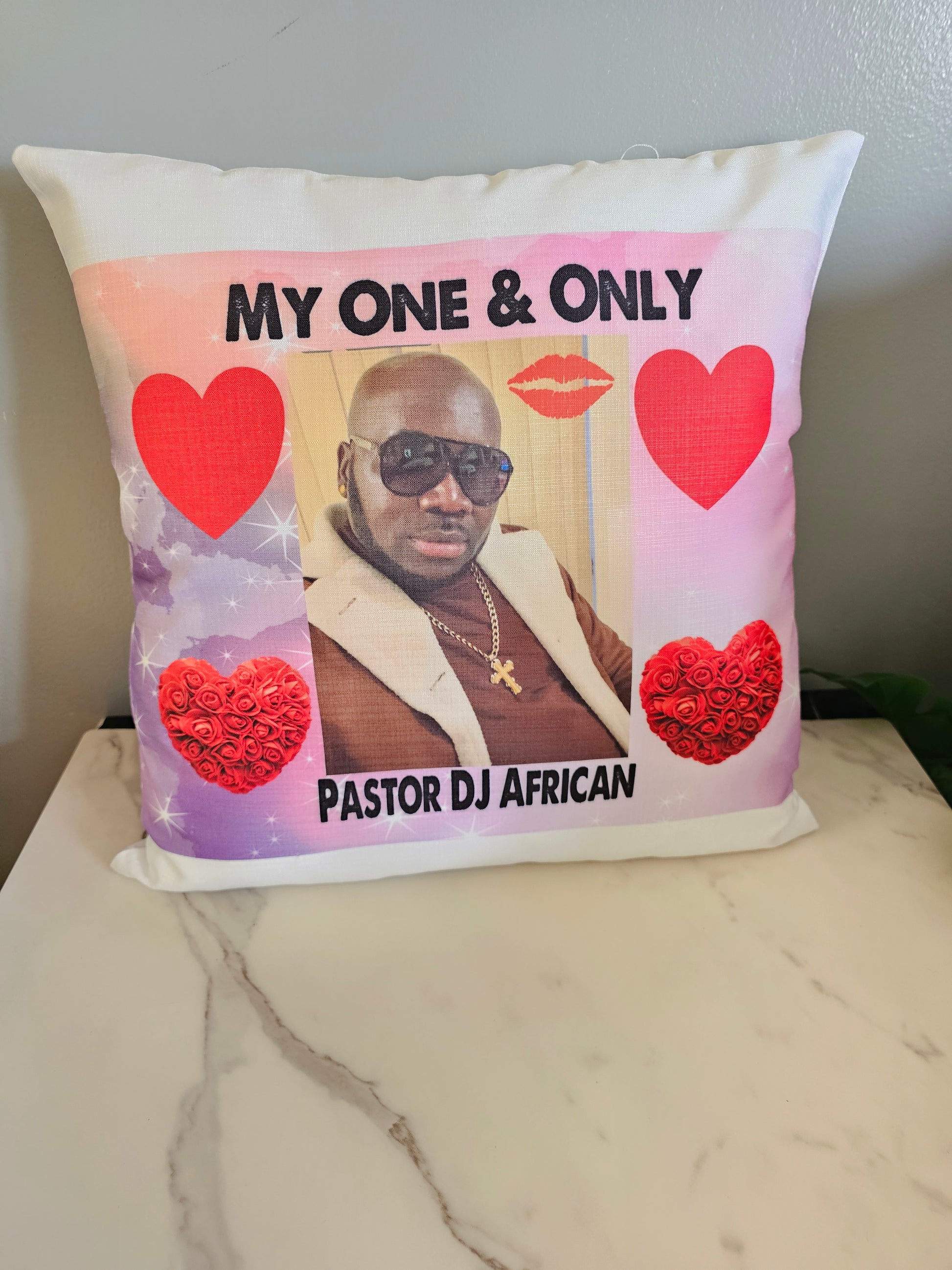 Custom Throw Pillow 16"X16" Gift for Mother's Day, Father's Day, Anniversary, Wedding Gift, etc. Home Decor