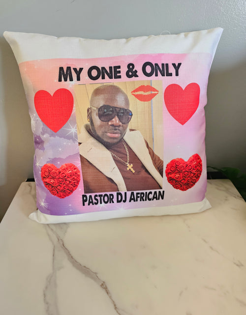 Load image into Gallery viewer, Custom Throw Pillow 16"X16" Gift for Mother's Day, Father's Day, Anniversary, Wedding Gift, etc.
