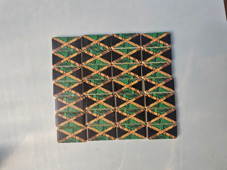 Dominoes- Jamaica Dominoes Family Games for Kids and Adults - Double Six Standard Dominos Set 28 Tiles with Wood Case