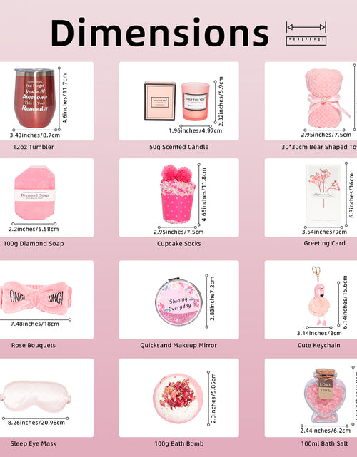 Load image into Gallery viewer, SR Gifts Made Especially for you, Happy Birthday, Female Gift Ideas for Best Friend, Pink Box Gift Basket for Women Gifts Set for Teenage Girl ,Sister, Mom, Relaxing Set
