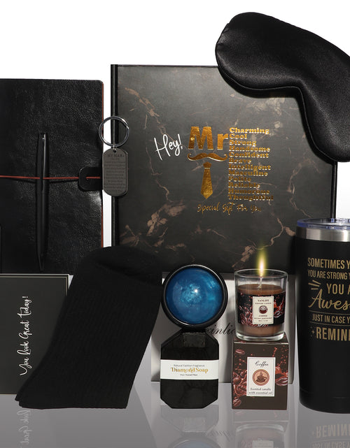 Load image into Gallery viewer, SR-12 -PCS Care Gift Box for Men, Home Care, Birthday Gift Sets for Men Unique Gift Items, Dad, Brother w/Tumbler
