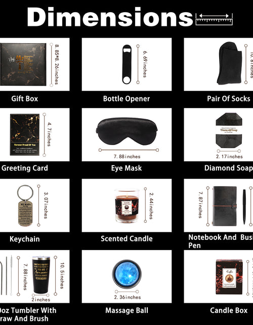 Load image into Gallery viewer, SR-12 -PCS Care Gift Box for Men, Home Care, Birthday Gift Sets for Men Unique Gift Items, Dad, Brother w/Tumbler
