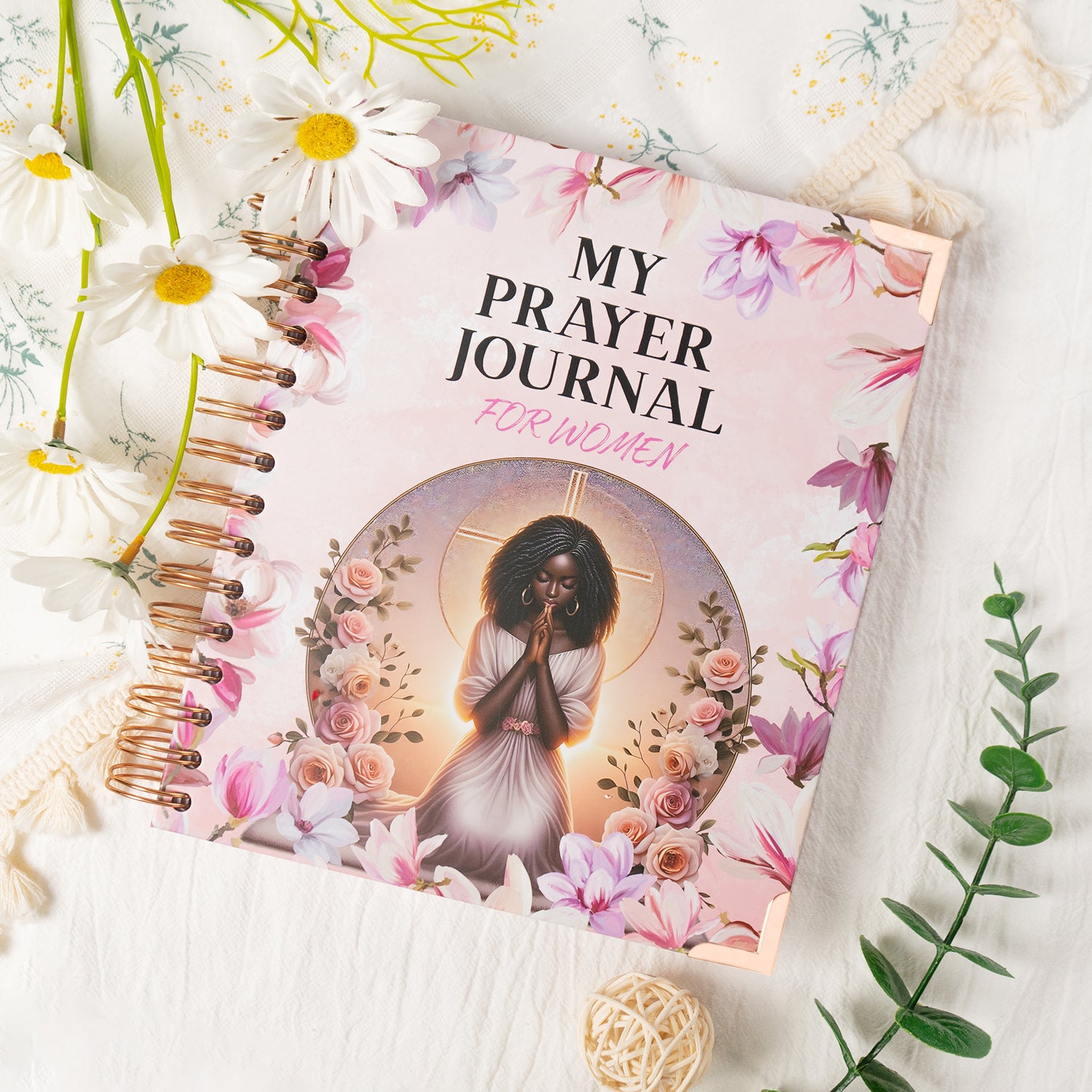 SR My Prayer Journal for Women – Spiral Hardcover Christian Journal with Inspirational Tabbed Sections, Monthly Reflections, To-Do Lists & Prayer Requests