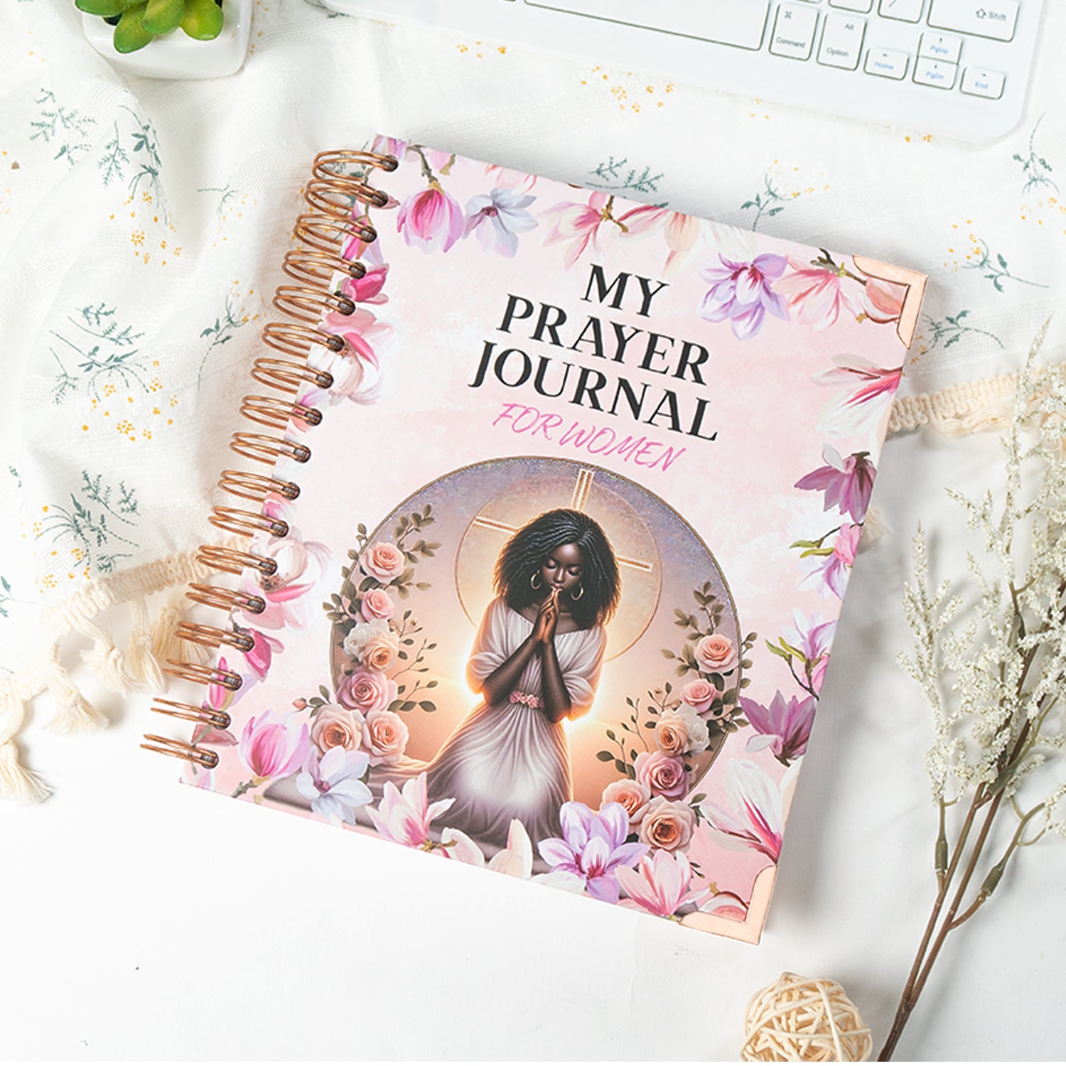 SR My Prayer Journal for Women – Spiral Hardcover Christian Journal with Inspirational Tabbed Sections, Monthly Reflections, To-Do Lists & Prayer Requests