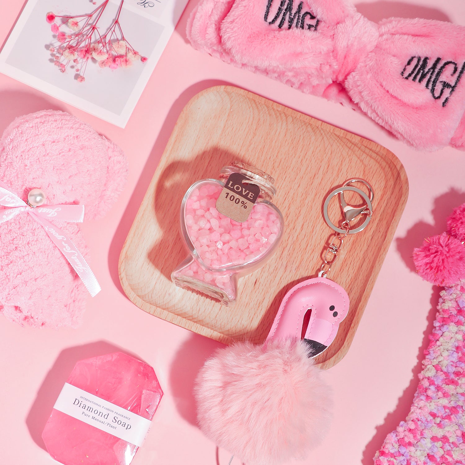 SR Gifts Made Especially for you, Happy Birthday, Female Gift Ideas for Best Friend, Pink Box Gift Basket for Women Gifts Set for Teenage Girl ,Sister, Mom, Relaxing Set