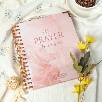 SR My Prayer Journal - Spiral Hardcover Christian Journal with Inspirational Tabbed Sections, Monthly Reflections, To-Do Lists & Prayer Requests
