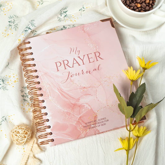 SR My Prayer Journal - Spiral Hardcover Christian Journal with Inspirational Tabbed Sections, Monthly Reflections, To-Do Lists & Prayer Requests