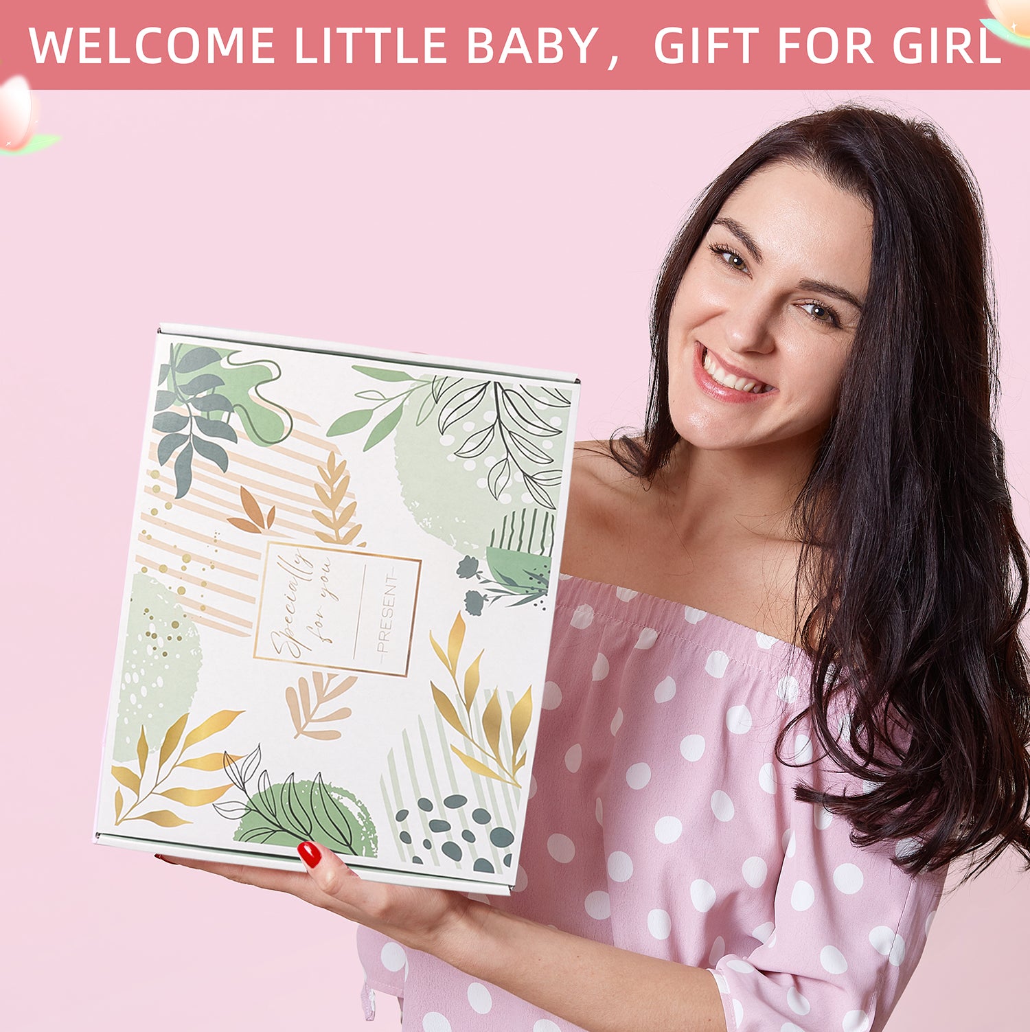 Gifts for Women, Happy Birthday, Female Gift Ideas for Best Friend, Pink Box Gift Basket for Women Gifts Set for Teenage Girl ,Sister, Mom, Relaxing Set