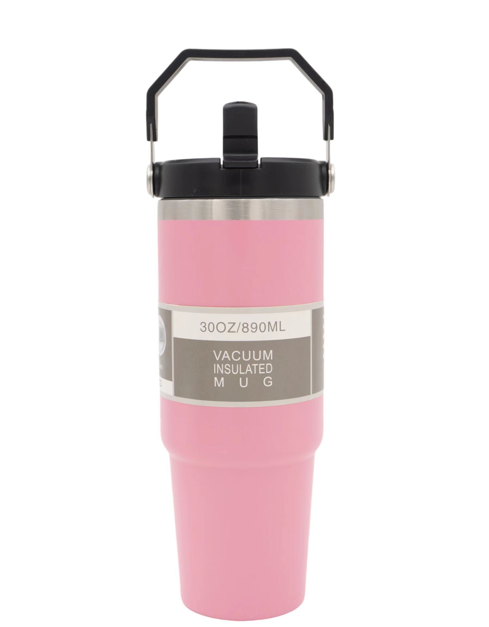 Tumbler-Orange IceFlow Stainless Steel Tumbler, Vacuum Insulated Water Bottle for Office, Car, Reusable Cup with Straw, Leak Resistant Flip Cold for 12 Hours, 30oz Cup