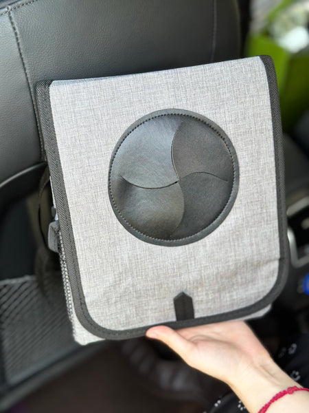 Bag-Large Gray Car Trash Bag Stylish and Multipurpose, Car Trash Bag, Car Trash Bin, Kids Toy Storage Bag, Keep Car Clean, Car Garbage can