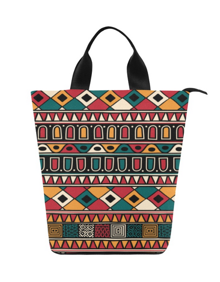 Bag-African Print Lunch Bag, Lunch, Breakfast, Everyday Bag, Shoe Bag, Lunch Container for Work/Office/Picnic/Travel