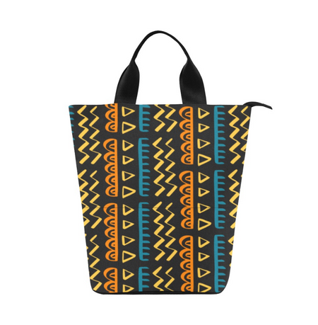 Bag-African Print Lunch Bag, Everyday Bag, Shoe Bag, Lunch Container for Work/Office/Picnic/Travel