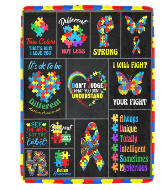Blanket- Ultra-Soft Micro Fleece Blanket 60" x 80"  Autism Warm Blanket