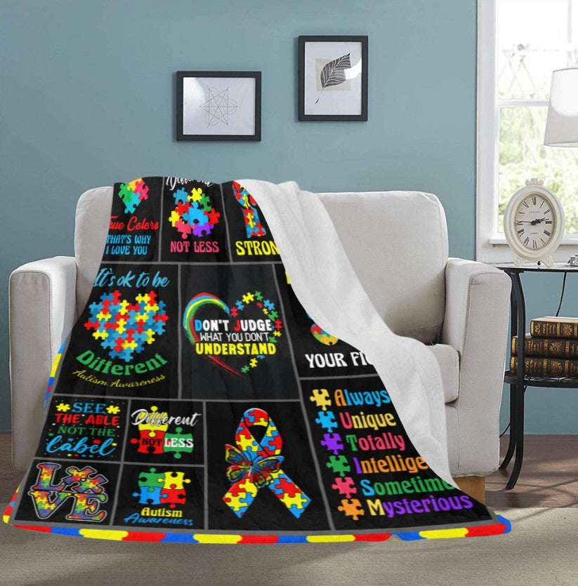 Blanket- Ultra-Soft Micro Fleece Blanket 60" x 80"  Autism Warm Blanket
