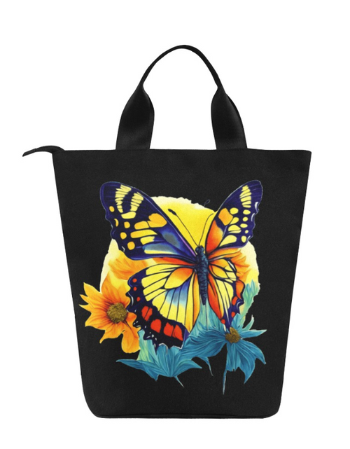 Load image into Gallery viewer, Bag-Butterfly Lunch Bag, Shoe Bag, Travel Bag, All around Bag
