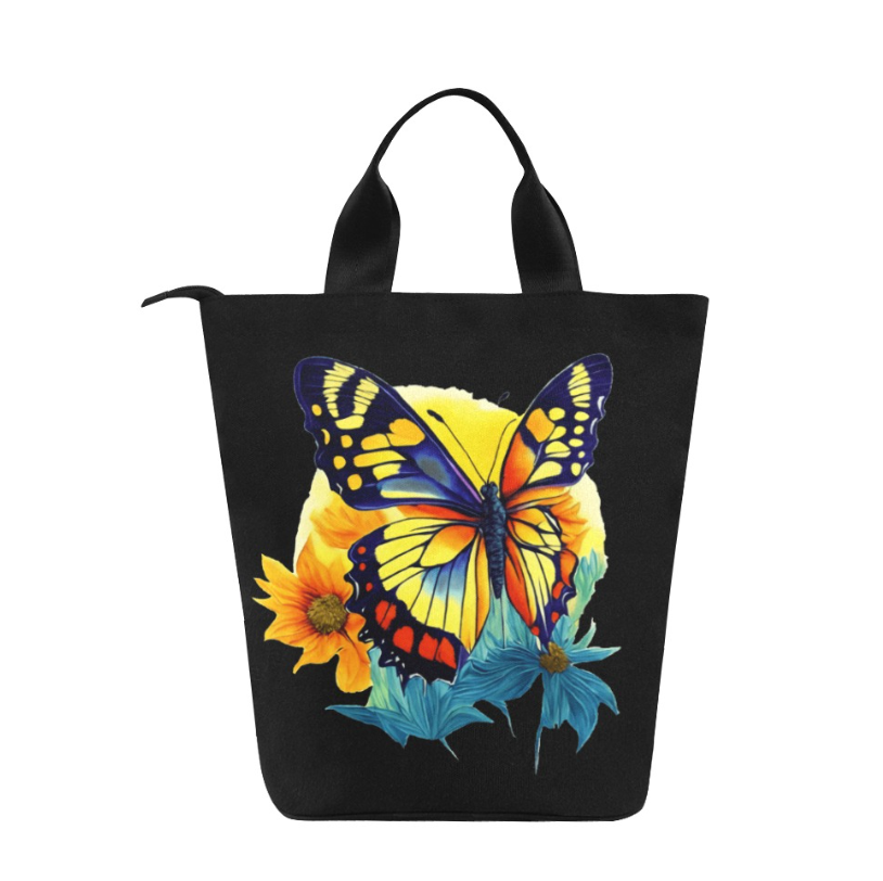 Bag-Butterfly Lunch Bag, Shoe Bag, Travel Bag, All around Bag