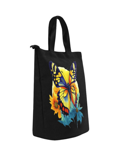 Load image into Gallery viewer, Bag-Butterfly Lunch Bag, Shoe Bag, Travel Bag, All around Bag
