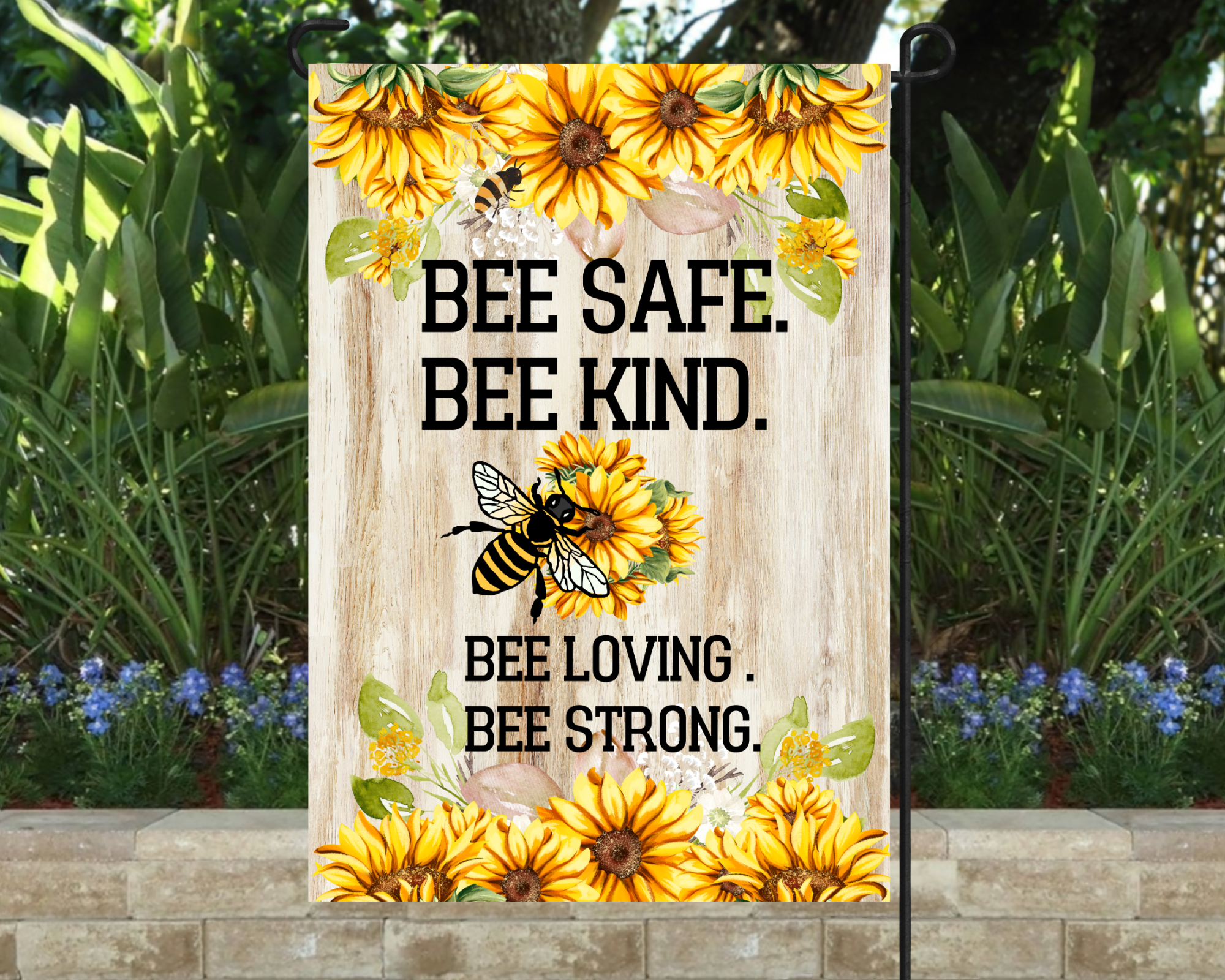 Bee Kind Garden Flag 12"x18"