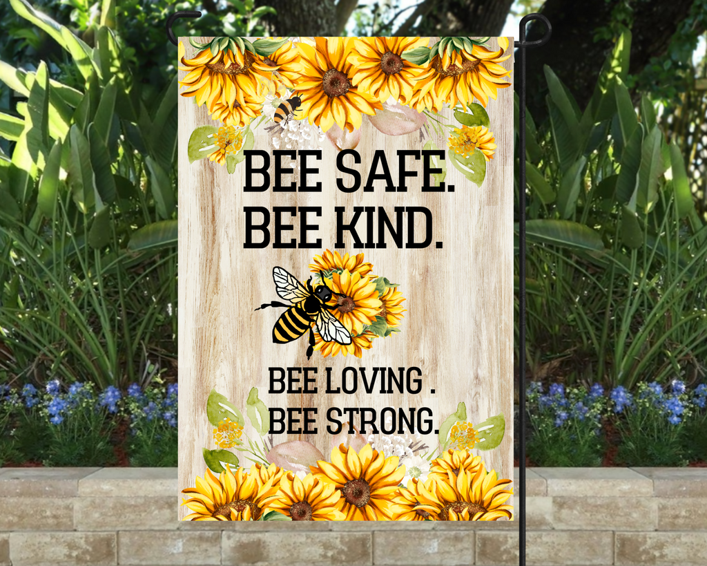 Bee Kind Garden Flag 12"x18"