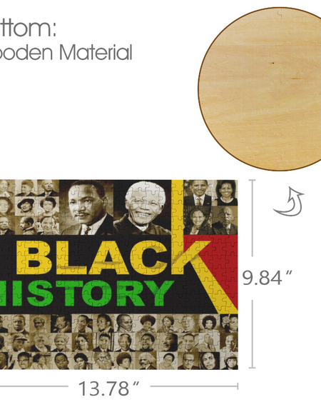 Puzzle-Black History Month Custom Puzzle from Photo: 200, 300, 500, and 1000 piece puzzles, Custom Puzzle for Birthday, Toddler, Wedding, Kids, Family, Pet