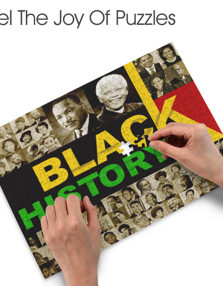 Puzzle-Black History Month Custom Puzzle from Photo: 200, 300, 500, and 1000 piece puzzles, Custom Puzzle for Birthday, Toddler, Wedding, Kids, Family, Pet