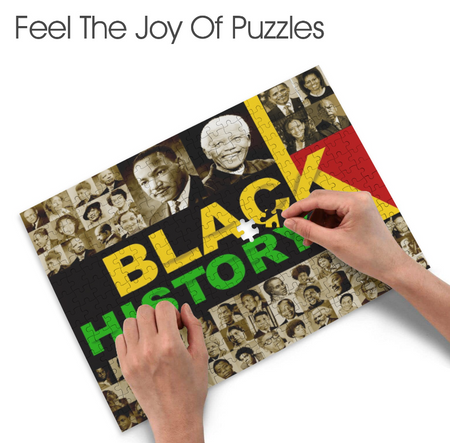 Puzzle-Black History Month Custom Puzzle from Photo: 200, 300, 500, and 1000 piece puzzles, Custom Puzzle for Birthday, Toddler, Wedding, Kids, Family, Pet