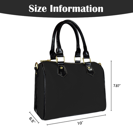 Bag-Black Boston Bag, Everyday Bag, Shoe Bag, Lunch Container for Work/Office/Picnic/Travel