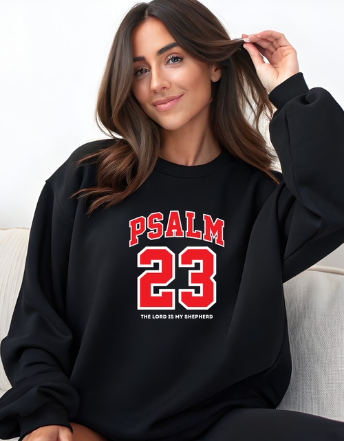 Load image into Gallery viewer, Sweatshirt-Psalm 23sweatshirt, Inspirational, Positive Affirmation
