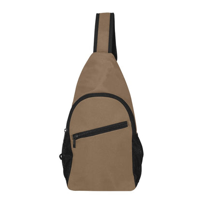 Chest Bag, For Men Hiking Travel, Daypack, Brown