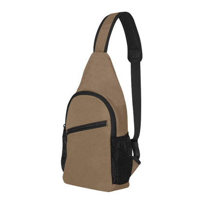 Chest Bag, For Men Hiking Travel, Daypack, Brown