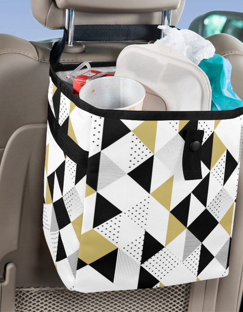 Load image into Gallery viewer, Multi- Color Car Trash Bag Stylish and multipurpose, Car Trash Bag, Car Trash Bin, Kids Toy Storage Bag, Keep Car Clean, Car Garbage can,
