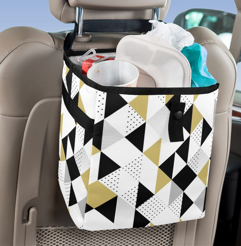Multi- Color Car Trash Bag Stylish and multipurpose, Car Trash Bag, Car Trash Bin, Kids Toy Storage Bag, Keep Car Clean, Car Garbage can,