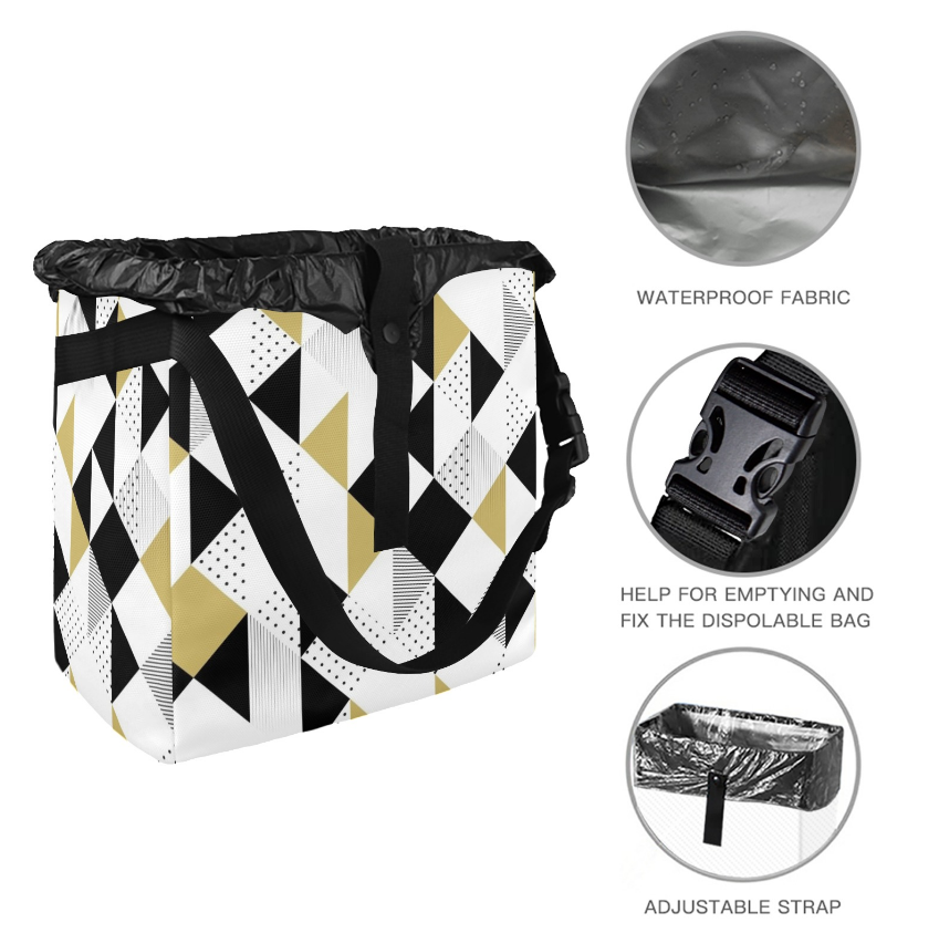 Multi- Color Car Trash Bag Stylish and multipurpose, Car Trash Bag, Car Trash Bin, Kids Toy Storage Bag, Keep Car Clean, Car Garbage can,