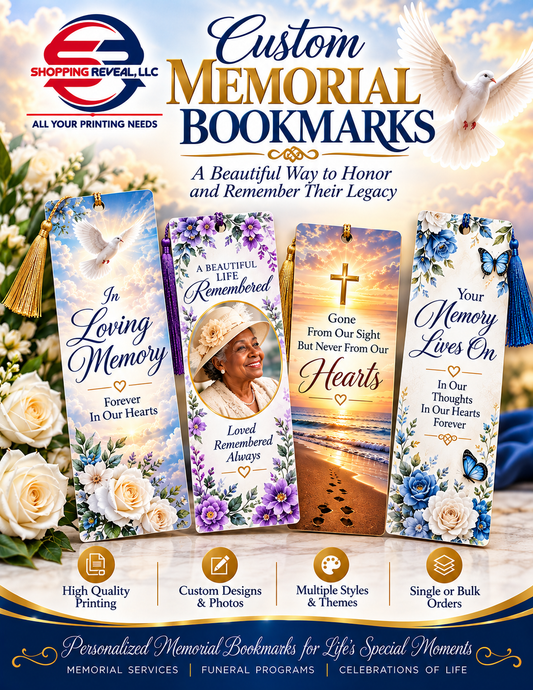 Funeral Bookmarks